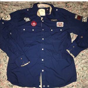 Vintage Blue collar shirt